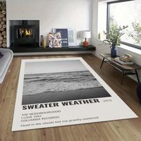 Arctic Monkeys 'AM' Album Cover Rug, I Wanna Be Yours Lyric Inspired Music Decor, Rock Band Carpet for Living Room Studio 40x60cm