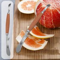 Pomelo 2026 Pomelo Cutter Cutter Bending Pomelo Peel With Serrated Edge Kitchen Peel Peeler Stainless Steel Kitchen sidabras