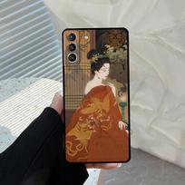 Japanese Art Kimono Tattoo Case For Samsung Galaxy S26 S25 S24 S23 S22 S21 S20 Ultra S10 Plus S24 FE S25 FE Cover Funda Galaxy S25 Plus