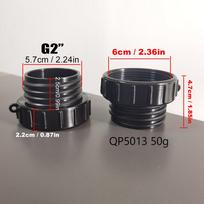Valve Faucet IBC Adapter S100xS60 To Dn100 Reduce S60 IBC Tank Connector Adapter Ton Barrel Accessories Valve Adapter (as the picture,1 Set)
