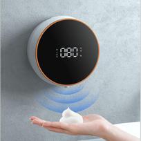 Touchless Automatic Sensor Soap Dispenser Foam Type-C Charging Smart Induction Hand Washer with Temperature Digital Display balto aukso spalvos