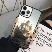 Sailing Pirate Ship Mobile Phone Cases Cover For iPhone 17 Air 16 16e 15 14 12 13 11 Pro MAX apple Plus Coque iPhone 14