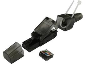 Wtyk Rj45 Utp Kat.6A 10G Poe+, Beznarzędziowy Na  Gruby  Drut 22-24 Awg Alantec