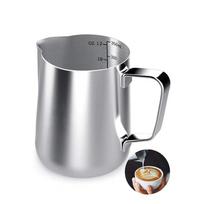 Milk Frother Cup Pitcher Barista Milk Stainless Steel Pitcher Professional Milk Foam Jug Home Barista Kitchen Coffee Accessories 350ml