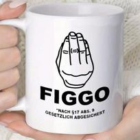 Naujiena FIGGO Užrakinamas puodelis Kavos puodelis Sulčių puodelis 11oz 360ml Smagi dovana 320ml