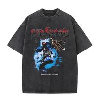 Yk Tshirt Men Clothing Washed Vintage Rock Band Limp Bizkit Album Graphic  Unisex Clothes Tee Shirt Homme Graphic TShirts YK S
