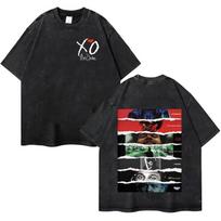Singer The Weeknd After Hours Til Dawn Vintage Washed T Shirt Mens Women High Quality Short Sleeve TShirts Summer Cozy Tshrits S