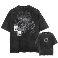 Yk Anime Jujutsu Kaisen Washed New Arrival Mens Clothes Tee Shirt Homme Graphic TShirts Men Tshirt for Men Ropa Hombre M