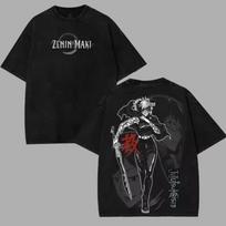 Geto Suguru Print Tshirt Jujutsu Kaisen Anime Clothing Men Short Sleeve Cotton Tshirts Vintage Washed Tee Harajuku Male T Shirt M