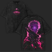Jujutsu Kaisen Manga Ryomen Sukuna Tshirt for Men Clothing Tops Retro Washed T Shirt Harajuku Cotton Short Sleeve Graphic Tees S