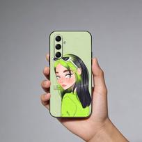 B-Billie Eilish Cartoon Style Phone Case For Samsung Galaxy A73,A72,A71,A70,A52,A51 Others Soft Black Cover Samsung a53 5g