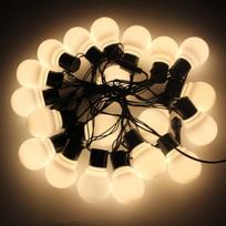 6m/11m LED girlianda Lauko pasakų švieselės Girliandos lemputės Sodo terasos Vestuvių Kalėdinė dekoracija Šviesos grandinė 6m 20 bulb šilta balta spalva