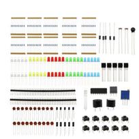 1 pakuotė naujų elektronikos komponentų pagrindinis pradinis rinkinys, skirtas Arduino Uno Mega2560 Raspberry Pi Bagged