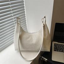 Pu popular fashion woven tote bag  new portable large capacity simple niche design armpit bag balta