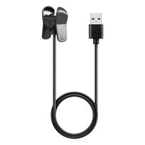 Vivosmart 3 Fitneso USB Įkrovimo Kabelis Duomenų Sinchronizavimo Stovas Klipas Įkrovimo Stotelė Garmin Vivosmart3 Išmaniajam Laikrodžiui juoda