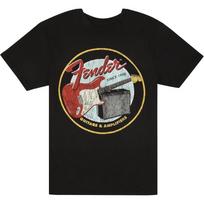 Fender 1946 Guitars & Amplifiers T-Shirt, Vintage Black, S S juoda