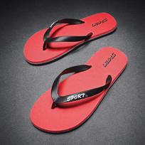 Slippers men's summer popular personalized weaving casual outer wear toe non-slip trend beach shoes sandals flip-flops 38