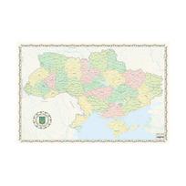 Kelionės/švietimo priemonės, Sieninis žemėlapis Ukrainiečių kalbos žemėlapių serija Pagrindo audinys Ukrainos žemėlapis 2013 m., Geografinės priemonės 59cm*42cm