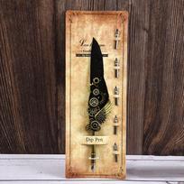 Replaceable 5 Nib Dipped in Water Pen European Style Feather Pen  Writing Accessories juoda