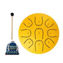 Plieniniai liežuvėlių būgnai 4/6 colių 8/9 tonų lietaus būgnas laukui sodui garso terapija muzikos instrumentai suaugusiems vaikams mini rankinis būgnas meditacijai 4 auksinė