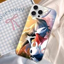 Hot Popular Video Game Hollow Knight Phone Case For iPhone 17 16 15 13 14 11 12 Pro Max Plus Laser Silver Gradient Cover iPhone 12 pro