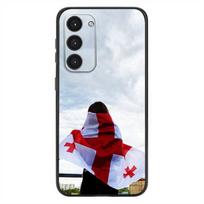 Georgia Flag Phone Case For Samsung Galaxy A20,21s,22,31,32,52,53,72,73,80,91 Soft Liquid Silicone Black Cover SamsungA12