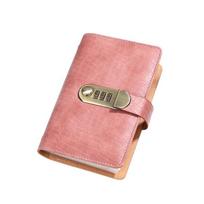 With Password Lock Saving Money Binder Savings Handbook Account Book  Family rožinė