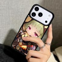 Capa Case for iPhone 17 Air 16 Pro Max 15 Plus 11 13 Mini 14 12 Back Phone Cover Qiqi Klee Genshin Impact iPhone 16 Plus