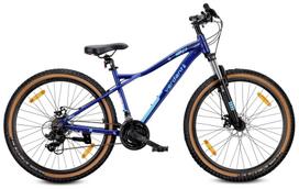 Kalnų dviratis MTB 27,5 colio 21 pavara Komunijai Aliuminio Lengvas Amortizatorius Diskiniai stabdžiai Shimano Rėmas M 17 colių Verdant Shred Mėlynas