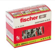Fischer Duopower 6X30Mm S + Wkręty (50Szt)