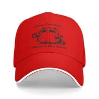 Baseball Caps Sors Table Saw Joke Funny Carpenter Dad Okay I'm Here Where's The Work Fun Casquette Unisex Women Sport Spring Caps One Size