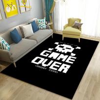 Game Controller Carpet Neon Gamepad Circle Cross Square Triangle Non-slip Rug Mat Living Room Home Decoration ONE MORE GAME 40X60CM