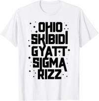 Skibidi Rizz Gyatt Ohio Sigma Funny Rizzler Gift Toilet Meme T-Shirt L
