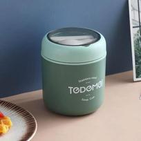 510 ml nerūdijančio plieno priešpiečių dėžutė su šaukštu, termosas maistui, vakuuminis puodelis, izoliuota bento dėžutė, termosas sriubai, vaikams į mokyklą žalia