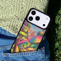Trippy Mushroom Psychedelic Art Phone Case For iPhone 17 AIR 16 Pro Max 15 14 Pro 11 12 13 Shockproof Silicone Cover iPhone 14 Pro Max