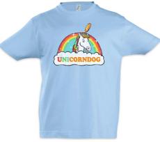 Unicorndog Kids Boys kids boys T-Shirt Horn Rainbow Fun Fairies Princess Fairytale Unicorn 140