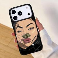 Muslim Islamic Arabic Hijab Face Gril Eyes Koran Mobile Phone Case for IPhone 17 AIR 16pro Max 15 14 13 12 11 Bumper Cover iPhone 12 mini