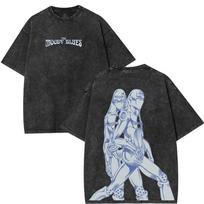 JoJos Bizarre Adventure Anime Tshirt for Men Clothing Abbacchio Graphic Short Sleeve Tees Tops Cotton Washed Oversized T Shirt S