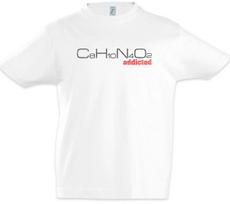 C8H10N4O2 Addicted Boys kids boys T-Shirt Caffeine Coffee Fun Geek Nerd Chemist Formula 100