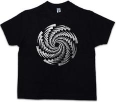 SPIRAL ROTATOR Kids Boys kids boys T-Shirt Labyrinth Mystic Hypnotic Esoterik Circle Hypno 140