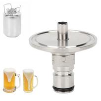 Stainless Steel Gas Lock Post Adapter 1/2 NPT Female Ball Connector Tri Clamp Adapter  Home Brew