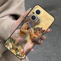 Squirrel Cute Animals Case For OPPO Reno 11 11F 10 Pro 4Z 5Z 8T 5 6 7 8 Lite OPPO Find X5 X6 Pro X2 X3 Lite Cover OPPO Find X3 Pro