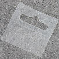 Plastikinės pakabėlės su lipnia juostele 261-116-PS, 40 x 40 mm, 50 vnt.