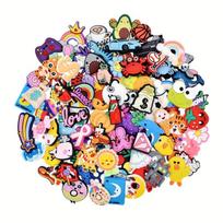 100 vnt. šaunūs PVC batų pakabukai batų dekoravimui 100pcs