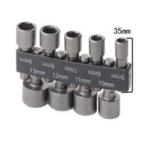 9 dalių pneumatinis šešiakampis lizdinis atsuktuvas savisriegiams elektriniams varžtams 9 pieces