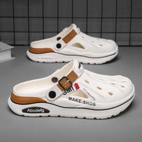 Sandalai Vyriški Paplūdimio Šlepetės Storas Padas Neslystantis Sandalai Vandeniniai Batai Moterims Klasikiniai Sneakers Sandalai Lauke 38-39 balta