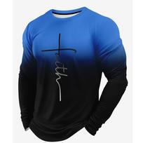Long Sleeve Tees Autumn in Tops and T-Shirts Oversize Man Polyester Men's Clothing S