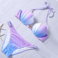 Maudymosi kostiumas Europos ir Amerikos Undinėlės Bikini Maudymosi kostiumas Laipsniškas Keitimas Kriauklės Bikini Maudymosi kostiumas S