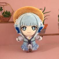 Genshin Impact Kamisato Ayaka Cute Plush Toys Cosplay Pillow Toy Kids Birthday Gift 20cm 20cm
