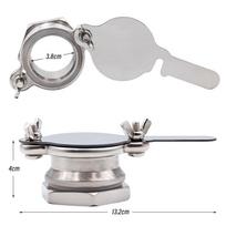 1PC Honey Extractor Stainless Steel Honey Gate Honey Valve Honey Tap Bottling Tools Honey Extractor Parts Beekeeping Equipment šviesiai pilka spalva